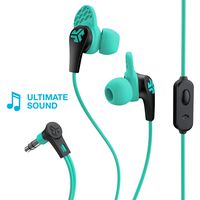 JLab Audio JBuds Pro Signature Earbuds | Titanium 10mm Drivers | Music Controls, Universal Mic | Custom Fit with Cush Fins | Teal