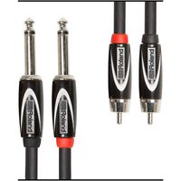 Roland 10ft Interconnect Cable, Dual RCA-1/4", Black series (RCC-10-2R28)