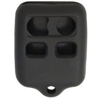 Keyless2Go New Silicone Cover Protective Case for 4 Button Remote Key Fobs FCC CWTWB1U345 CWTWB1U331 - Black
