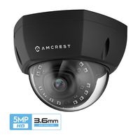 Amcrest 5MP Outdoor PoE IP Camera, UltraHD Security Camera, 3.6mm Lens, IP67 Weatherproof Security, Cloud and MicroSD Recording, IP5M-1176EB-36MM (Black)