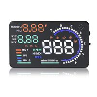 Eoncore New Universal 5.5" Car A8 HUD Head Up Display with OBD2 Interface Plug & Play KM/h MPH Speeding Warning