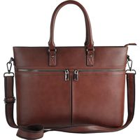 Laptop Bag for Women,Business Computer Bags for Women Up to 15.6 Inch,Multi Pockets Zippered Laptop Tote,Coffee