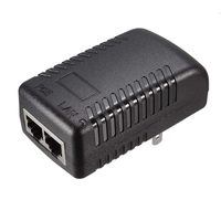 uxcell 15v 1a Poe Power Supply Injector Power Over Ethernet Adapter Wall Plug US Plug for Camera Wireless IP Point