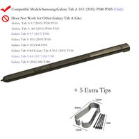 Eaglestar 1PC P580 Replacement S Stylus Pen Pointer Pen for Black Samsung Galaxy Tab A 10.1 2016 SM-P580 P580 P585