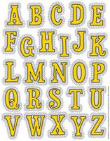 Eureka  Peanuts Touch of Class Stickers - Alphabet