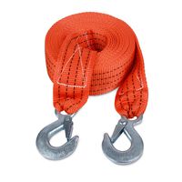 JCHL Tow Strap with Hooks 2in X20Ft Recovery Strap 10,000LB Break Strengthened Towing Rope for Towing Vehicles in Roadside Emergency