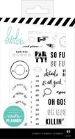 Heidi Swapp 314402 Color Fresh-Memory Planner-Clear Stamp (65 Piece), Multi