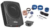 Boss BAB10 10" 1200w Under-Seat Active Powered Car/Truck Subwoofer Sub+Wire Kit
