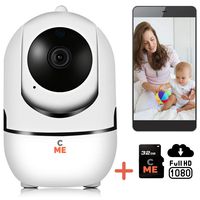 1080P Camera with WiFi - Monitor Your Baby/Home/Office/Pet with Indoor Wireless Pan/Tilt/Zoom IP Camera - Motion and Voice Detection, Two-Way Audio, Night Vision and Cloud Storage
