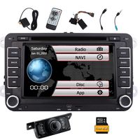 EinCar Double 2 Din 7 Inch Size Car Stereo DVD GPS Nav Radio for VW Passat t5 Golf MK5 Jetta+ Camera