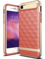 Caseology Parallax for Apple iPhone 8 Case (2017) / for iPhone 7 Case (2016) - Award Winning Design - Coral Pink