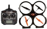 Udirc 2.4GHz 4 CH 6 Axis Gyro RC Quadcopter with Camera (Black)