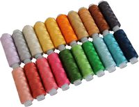 Threadart 20 Color Pearl Cotton Thread Set | 75yd Spools Size 8 | Perle Cotton for Friendship Bracelets, Crochet, Hardanger, Cross Stitch, Needlepoint, Hand Embroidery | 20 Beautiful Colors - Set B