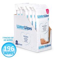 WaterWipes Sensitive Baby Wipes, 28 Count (Pack of 7)