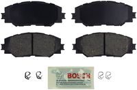 Bosch BE1210 Blue Disc Brake Pad Set for Select Lexus HS250h; Pontiac Vibe; Scion xA, xD; and Toyota Corolla, Matrix, Prius V, RAV4 - FRONT