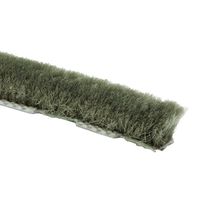 Prime-Line Products T 8760 Zipper Pile Weatherstrip for Windows & Doors, 18 ft., Grey, Owens Corning, Non-Adhesive