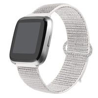 bayite Soft Bands Compatible with Fitbit Versa/Versa 2 Women Men, Breathable Sport Loop Band Replacement Accessories Wristband, Seashell