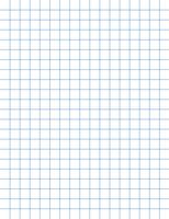 School Smart Graph Paper Pad with Chipboard Back, 8-1/2 x 11 Inches, 1/4 Inch Rule, White, Pack of 12