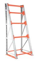 Vestil RERC-338-10 Steel Reel Rack Starter Kit, 10000 lb. Capacity, Powder Coated, 36" x 39" x 98.5", Silver/Frame Bracket/Orange