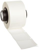 Brady PTL-19-489 TLS 2200 and TLS PC Link 1" Width x 1" Height, B-489 Ultra Aggressive Polyester, Matte Finish White BradyBondz Label (250 per Roll)