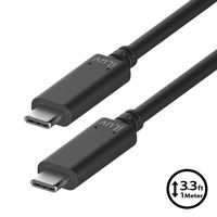 iLuv 3 3ft USB-IF Certified 3.1 Gen 2 USB-C (USB Type-C) to USB-C Charge/Sync Cable with 10 Gbps SuperSpeed Data Transmission, and Fast Charging up to 60W for USB-C Devices