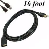 Simyoung 16FT USB 2.0 Type A Male to A Female Extension Cable Connector Adapter Extender Wire Cord Plug Jack