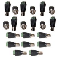 20 pcs Cat5/6 to BNC Coaxial Connector Female Screw Terminal CCTV Security Camera