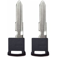 qualitykeylessplus Two Prox Smart Remote Insert Blade Replacements for Suzuki Uncut Key with Free KEYTAG