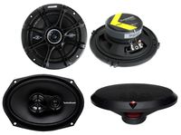 2) Kicker 41DSC654 6.5" 240W 2-Way + 2) R169X3 6x9" 130W 3 Way Car Speakers
