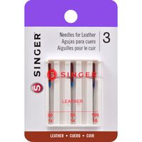 SINGER 2087 Leather Machine Needles, 3-Count