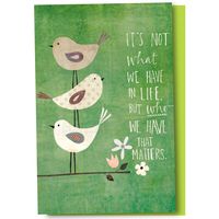 Tree-Free Greetings EcoNotes 12-Count Who Matters Blank Notecard Set With Envelopes, All Occasion, For Bird Lovers (FS56945)