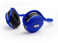 Kinivo BTH240 Bluetooth Headphones (Blue, On-Ear, Wireless Music, Hands-Free Calling, Built-in Mic, Foldable, Memory Form Earpads, Travel Bag)