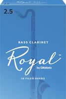 Royal Bass Clarinet Reeds, Strength 2.5, 10-pack