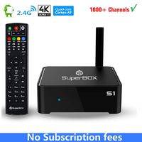 SuperBox S1 Android 4k htv tv Box Ultra HD 4K Quad-Core CPU WiFi 2.4G Android Box for IPtv Live Channels Subscription