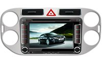 7 Inch Touch Screen Car GPS Navigation for VW Tiguan 2013-2016 Stereo DVD Player Video Radio Audio Bluetooth Steering Wheel Control AUX IN+Free Rear View Camera+Free GPS Map of USA