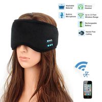 Bluetooth Sleep Mask Headphones - Music Travel Headband Sleep, Soft Headphone Headset for Sleeping, Sports, Air Travel, Meditation and Relaxation