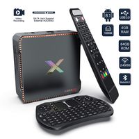 Android 8.1 TV Box, Dolamee X2 Amlogic Quad-core 4GB RAM 64GB ROM Media Player with Recording Function & SATA Jack Support 2T2R 2.4G/5G Dual Band WiFi 4Kx2K@60fps BT 4.2 USB 3.0 with Keyboard