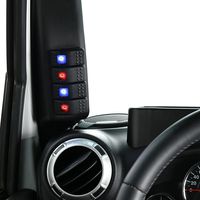 u-Box Jeep Wrangler JK Left Side A-Pillar 4-Switch Pod (Jeep Wrangler JK 2011-2018)