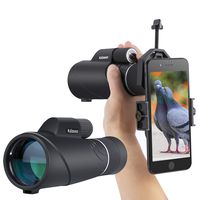 [2019 Upgraded] 10-20x50 Kalawen Zoom Monocular Telescope Compact with Smartphone Holder and Tripod, Waterproof Monocular with BAK4 Prism Scope for Bird Watching Hunting Camping Shooting Range Hiking