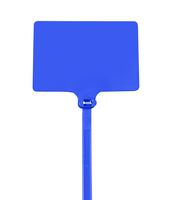 Aviditi Identification Cable Tie, 6" L x 1/4" W, 120 lb Tensile Strength, Blue, Case of 100 (CTID83)
