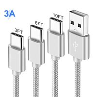 Charger Charging Cable for Samsung Galaxy Note9 Note 10 9 8 Plus,S10 S10E Galaxys8,Tab S3 S6,Sony Xperia 1 10 Xa2 Xa1 Ultra,XZ XZ2 Premium XZ1 Compact,USB Type c Fast Charge Cord Wire 3FT 6FT 10FT