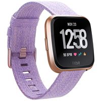EZCO Bands Compatible with Fitbit Versa/Versa 2 / Versa Lite, Woven Fabric Breathable Watch Strap Quick Release Replacement Wristband Accessories Compatible Versa Smart Watch Women Man