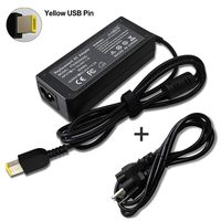 90W 20V 4.5A Yellow USB Square Charger Compatible with Lenovo ThinkPad X1 Carbon Touch Ultrabook 1st Gen 344428U, PA-1900-72 ADLX90NDC3A, Z510 Z410 G700 G710, 0B46994 0B46995 0B46996 45N0236 45N0237