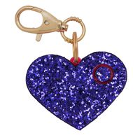 Personal Safety Alarm for Women - Ahh!-larm Emergency Self-Defense Security Alarm Keychain with LED Light, Purse Charm, Purple Glitter Heart