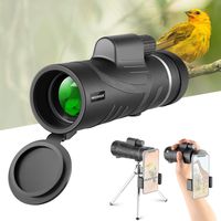 Neewer Monocular Telescope, 12X50 High Power HD with Smartphone Holder and Tripod - Waterproof with Durable Clear FMC BAK4 Prism Compatible with iPhone Samsung Galaxy for Bird Watching Camping Hiking