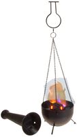 Fortune FLM-100 4-in-1 Burning Torch Flame Light, 3-3/4" Bowl Diameter x 5-3/4" Height
