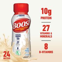 Boost Original Complete Nutritional Drink, Very Vanilla, 8 Fl Oz Bottle, 24 Count (Packaging May Vary)