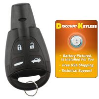 Discount Keyless Remote Entry Replacement Car Key Fob For Saab 9-3 9-5 LTQSAAM433TX