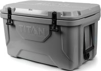 Arctic Zone Titan Deep Freeze 55Q Premium Ice Chest Roto Cooler with Microban  Protection, Gray