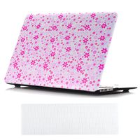Macbook Pro 13.3 Inch with Retina Display Case and Keyboard Cover,Sunway Ultra Thin Beautiful Floral Hard Case Cover for Macbook Pro 13.3 Inch with Retina Display(A1502/A1425) - Little Red Flowers